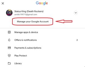 Google Account sign in