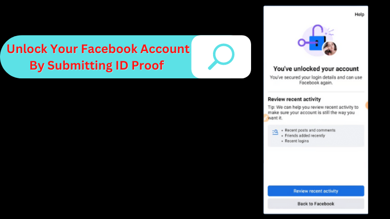 Unlock Facebook account without ID proof?