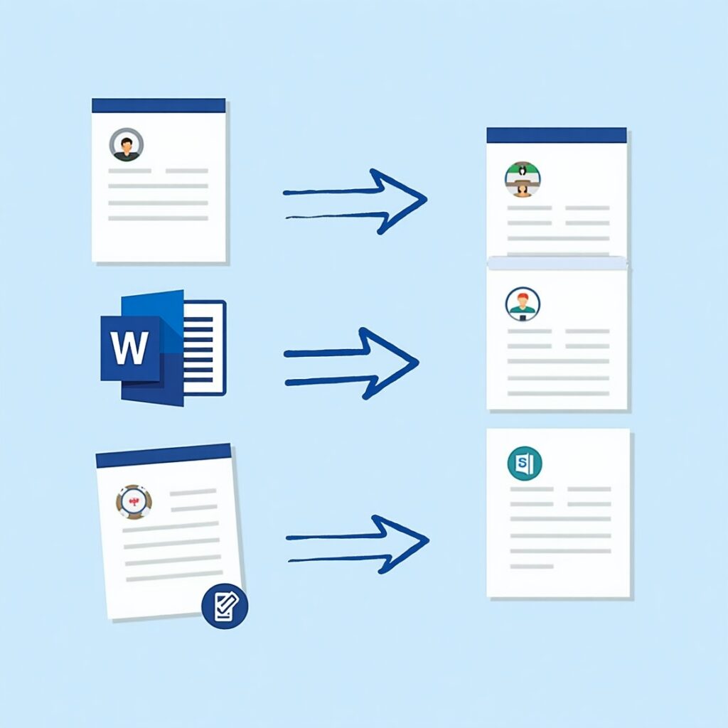 MS Word Splitter Online Tool Interface